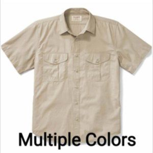 Filson Feather Cloth Shirt, Short Sleeve, Light Blue - NWT